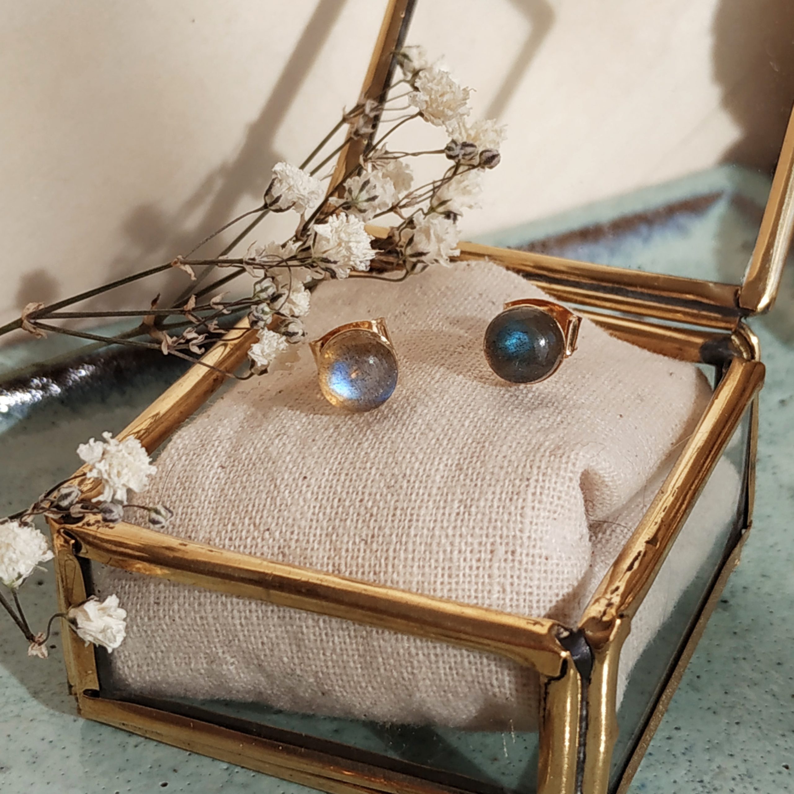 photo boucles oreilles lou labradorite