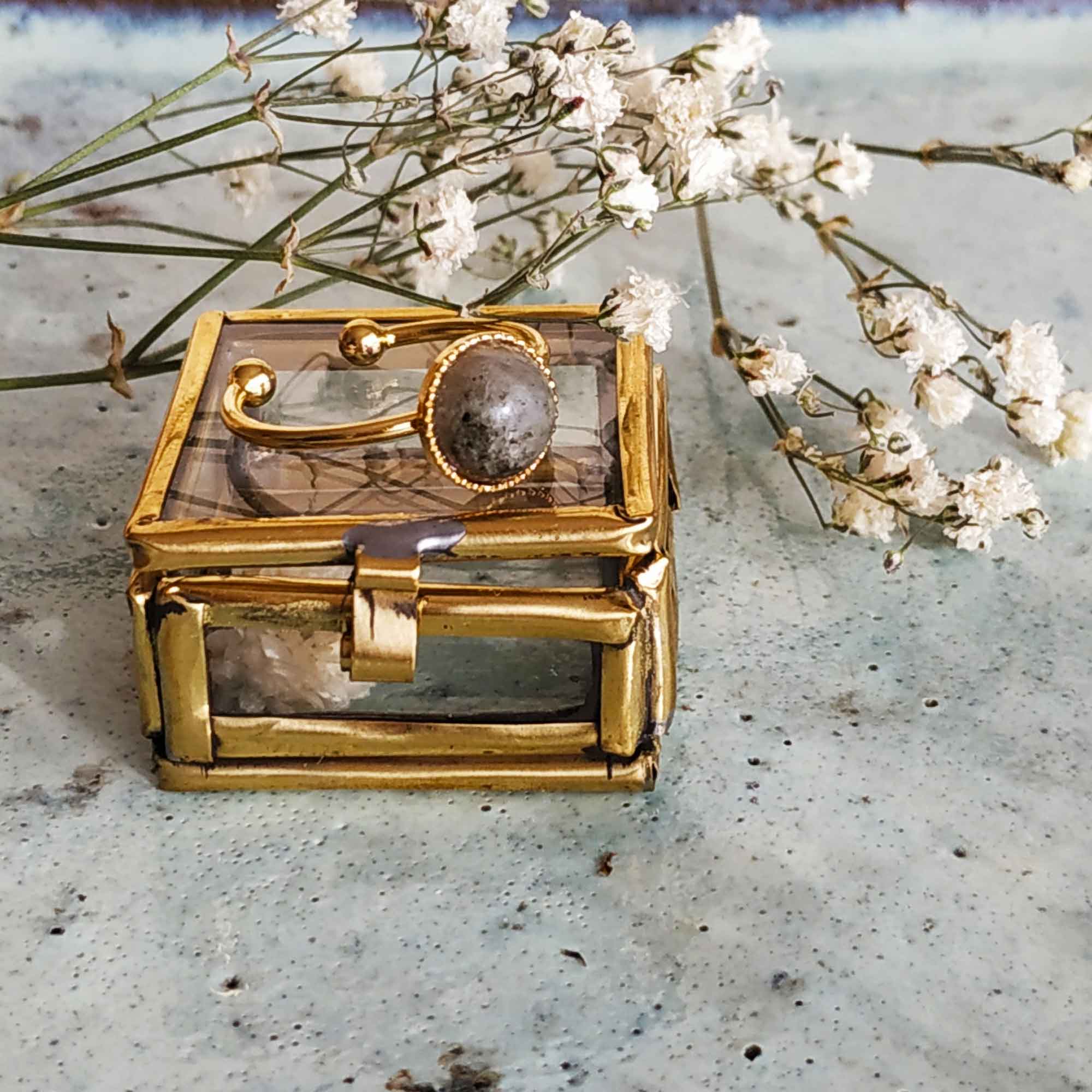 photo bague louise labradorite