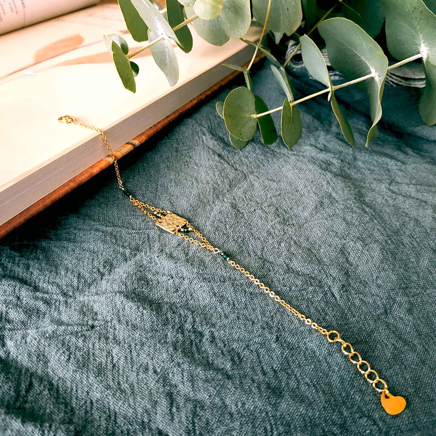 image bracelet cephee quartz vert