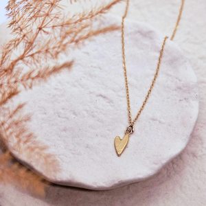 Collier pendentif coeur doré Mama