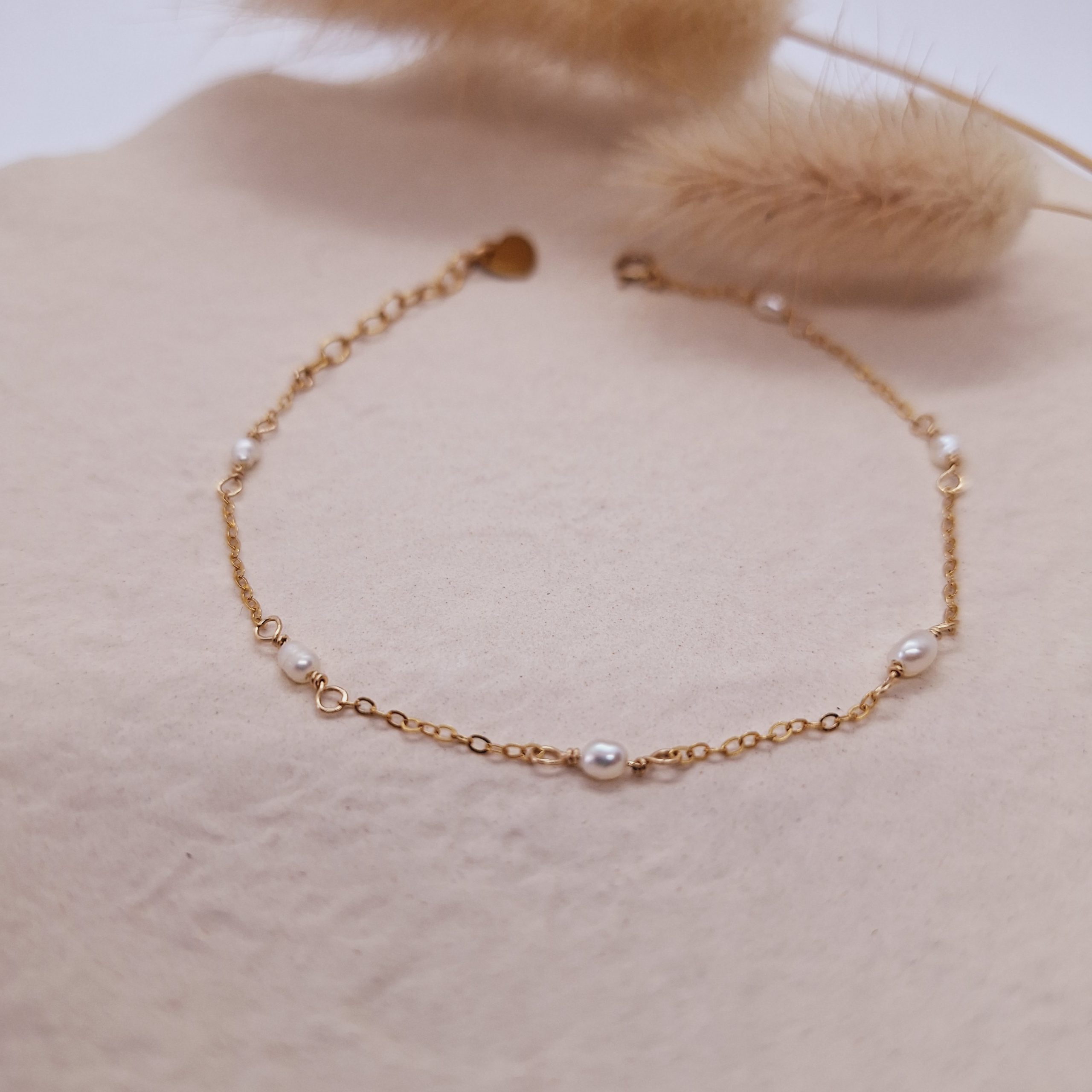 bracelet chaine perlée emily