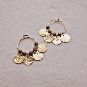 Petites créoles martelées Lise